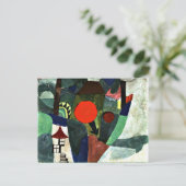 Klee - met de gestelde zon briefkaart (Staand voorkant)