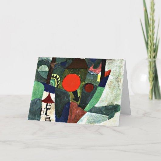 Klee - met de gestelde zon kaart (Voorkant)