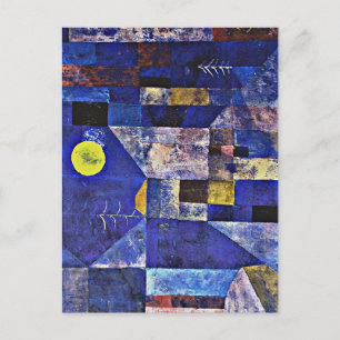 Klee - Moonlight, abstract schilderij Briefkaart