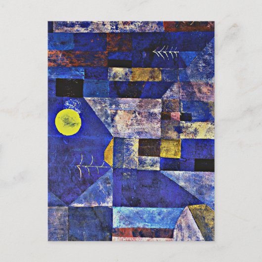 Klee - Moonlight, abstract schilderij Briefkaart (Voorkant)
