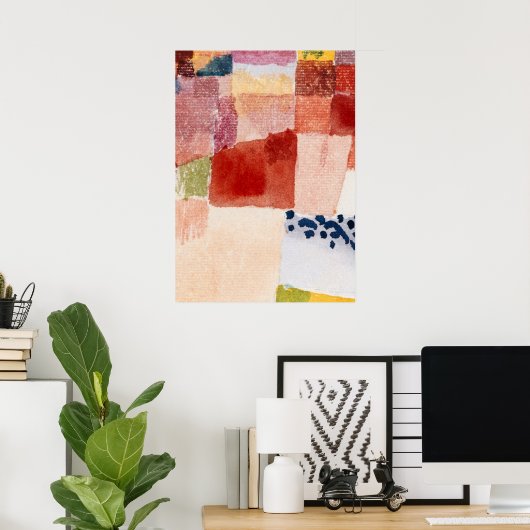 Klee - Motief uit Hammamet Poster (Thuiskantoor)