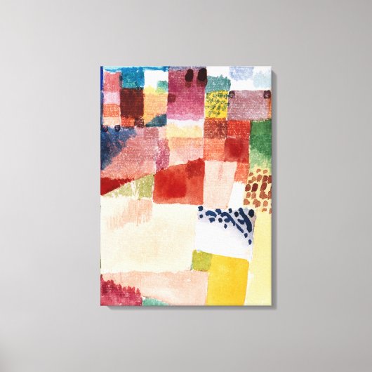 Klee - Motif van Hammamet Canvas Afdruk (Voorkant)