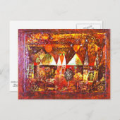 Klee - nachtelijke feestelijkheid briefkaart (Voorkant / Achterkant)