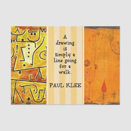 Klee - Offerte en schilderijen Tissuepapier (Voorkant)