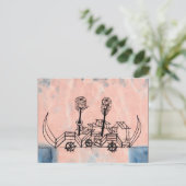 Klee - Old Steamboot, abstracte kunst Briefkaart (Staand voorkant)