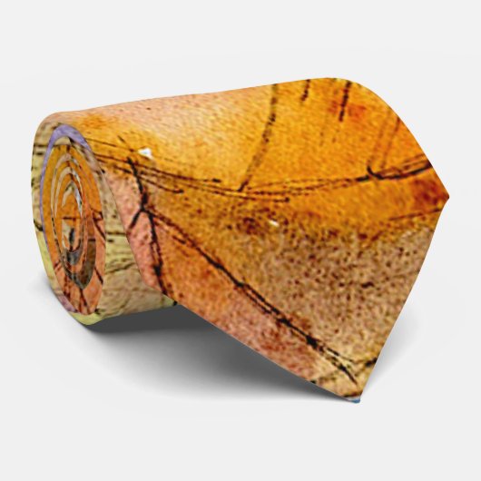 Klee -Onvoltooid landschap omlijst in hemelsblauw Stropdas (Opgerold)