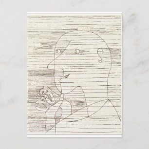 Klee - oud Man dat op zijn vingers telt Feestdagenkaart