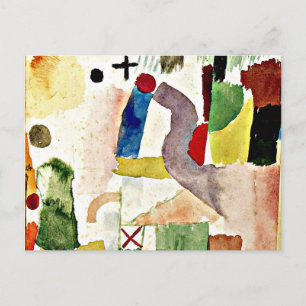 Klee - Pathologische aquarel Briefkaart