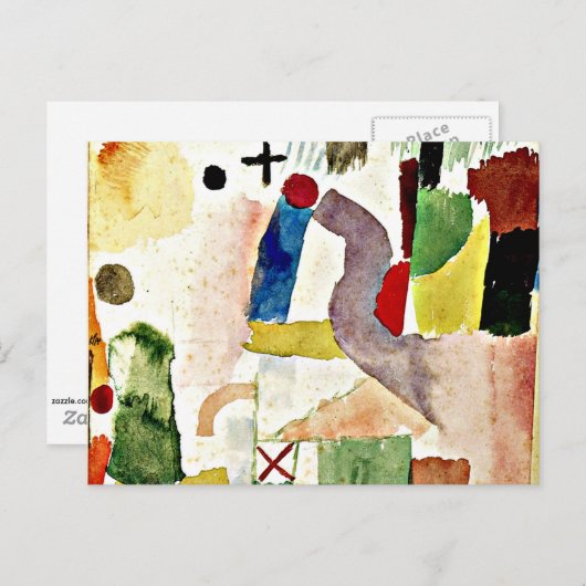 Klee - Pathos Waterverf Briefkaart (Voorkant / Achterkant)