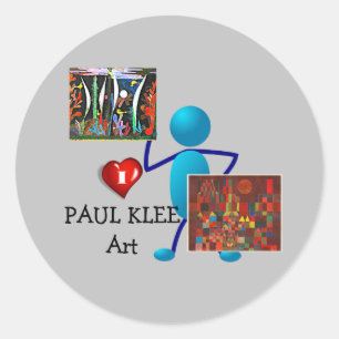 Klee - Paul Klee Art Ronde Sticker