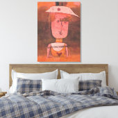 Klee - Portret van mevrouw P. in het zuiden Canvas Afdruk (Insitu (Slaapkamer))