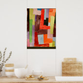 Klee - Rechte Hoeken Poster (Keuken)