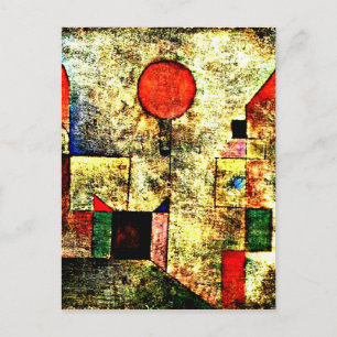 Klee - Rode ballon Briefkaart