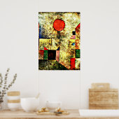 Klee - Rode ballon Poster (Keuken)