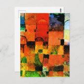 Klee - Rode en Witte Domes, Briefkaart (Voorkant / Achterkant)