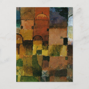 Klee - Rode en witte koepels schilderen Briefkaart