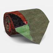 Klee - Rode, groene en violet-gele Ritmen Stropdas (Opgerold)