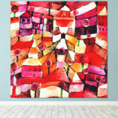 Klee - Roos Garden Canvas Afdruk (Insitu (Houten vloer))