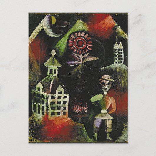 Klee - Schoolhuis Briefkaart (Voorkant)