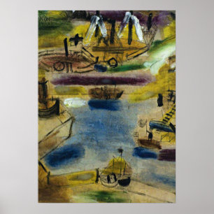 Klee - Small Harbour Scene Poster