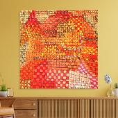 Klee - Stad Kasteel Kr.  Canvas Afdruk (Insitu (Woonkamer))