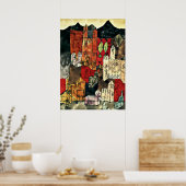 Klee - stad van kerken, 1918 poster (Keuken)