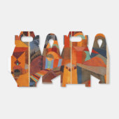 Klee Temple Gardens, kleurrijk Abstract kubisme Bedankdoosjes (Uitgevouwen)