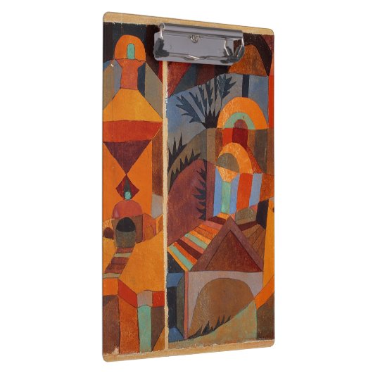 Klee Temple Gardens, kleurrijk Abstract kubisme Klembord (Rechts)