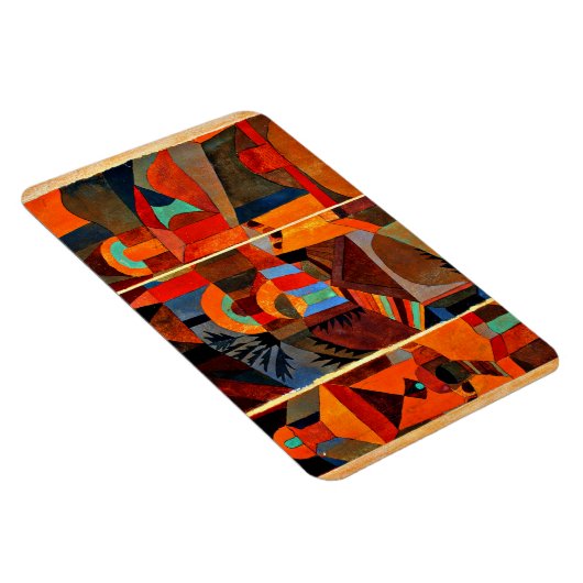 Klee - Temple Gardens, kleurrijk abstract kunstwer Magneet (Rechterzijde)