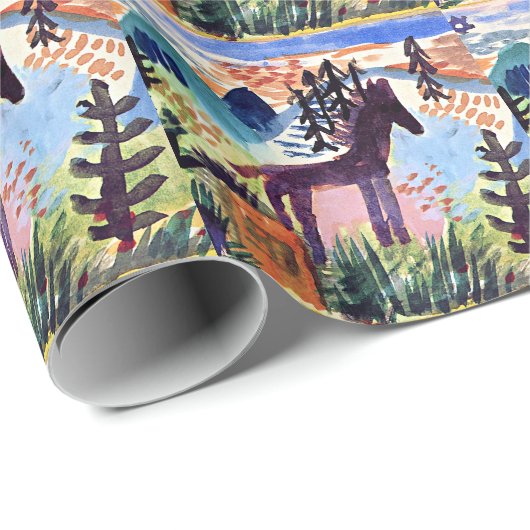 Klee - The Horse, beroemd schilderij Cadeaupapier (Rol Hoek)