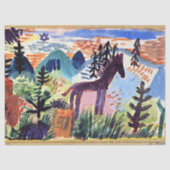 Klee - The Horse, beroemd schilderij Tissuepapier (Voorkant)