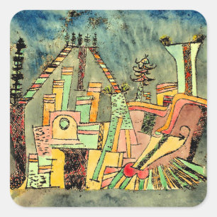 Klee - Tuin op puin Vierkante Sticker