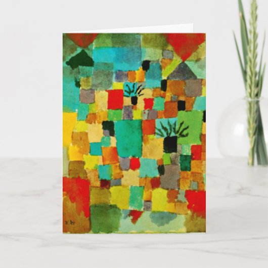 Klee - Tunesische tuinen in het zuiden Kaart (Voorkant)
