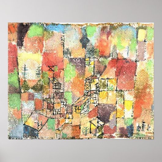 Klee - Two Country Houses Poster (Voorkant)