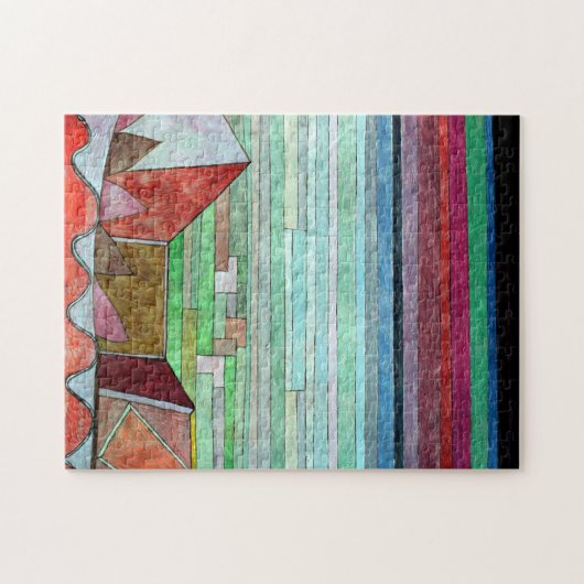 Klee - Uitzicht in het vruchtbare land Legpuzzel (Horizontaal)