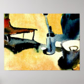 Klee - Vloerstandaard, watering en emmer Poster (Voorkant)