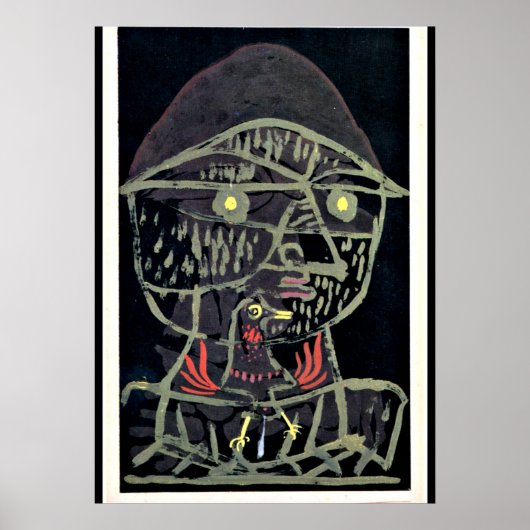 Klee - Vogelfanger, abstracte kunst Poster (Voorkant)