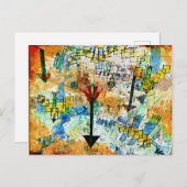 Klee - Vogels naar beneden zwenkend en Pijlen Briefkaart (Voorkant / Achterkant)