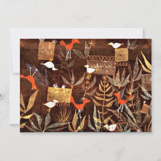 Klee - Vogeltuin van Paul Klee Kaart (Voorkant)