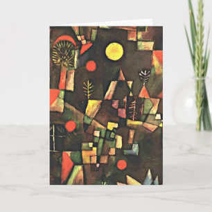 Klee - Volle maan, het schilderen van Paul Klee Kaart