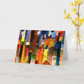 Klee - Voor de stad, abstracte kunst, Kaart (Gele Bloem)