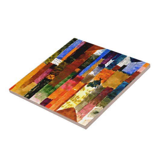 Klee - Voor de stad Tegeltje (Zijkant)