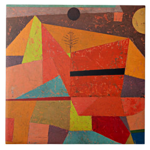 Klee - Vrolijk Berglandschap Tegeltje