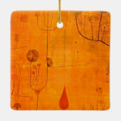 Klee - Vruchten op Rode, abstracte kunst, Keramisch Ornament (Achterkant)