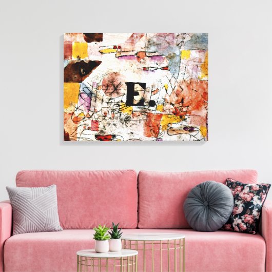 Klee - Watervogels - Eend, Canvas Afdruk (Insitu (Woonkamer))
