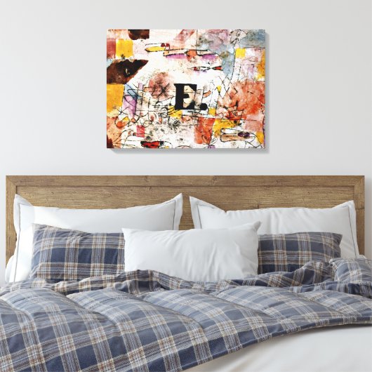 Klee - Watervogels - Eend, Canvas Afdruk (Insitu (Slaapkamer))