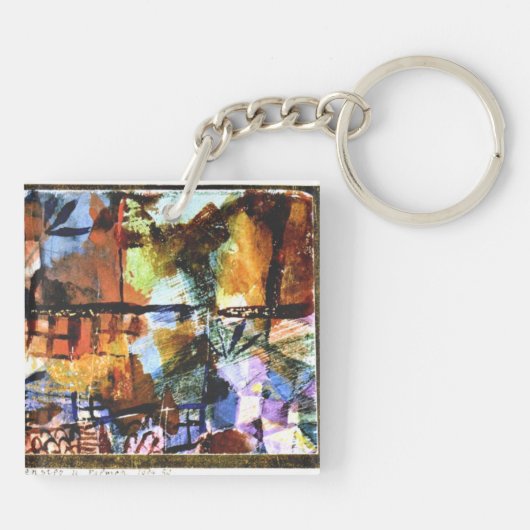 Klee - Windows en Palm Trees Sleutelhanger (Achterkant)