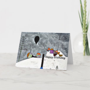 Klee - Winter, Paul Klee-schilderij, verjaardagswe Kaart