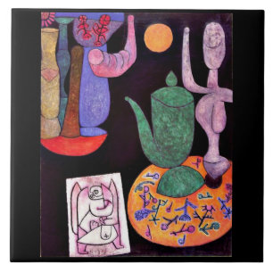 Klee - Zonder titel, stilleven, 1940. Tegeltje