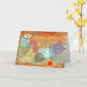 Klee - Zonsondergang, abstract kunstwerk, Kaart (Gele Bloem)